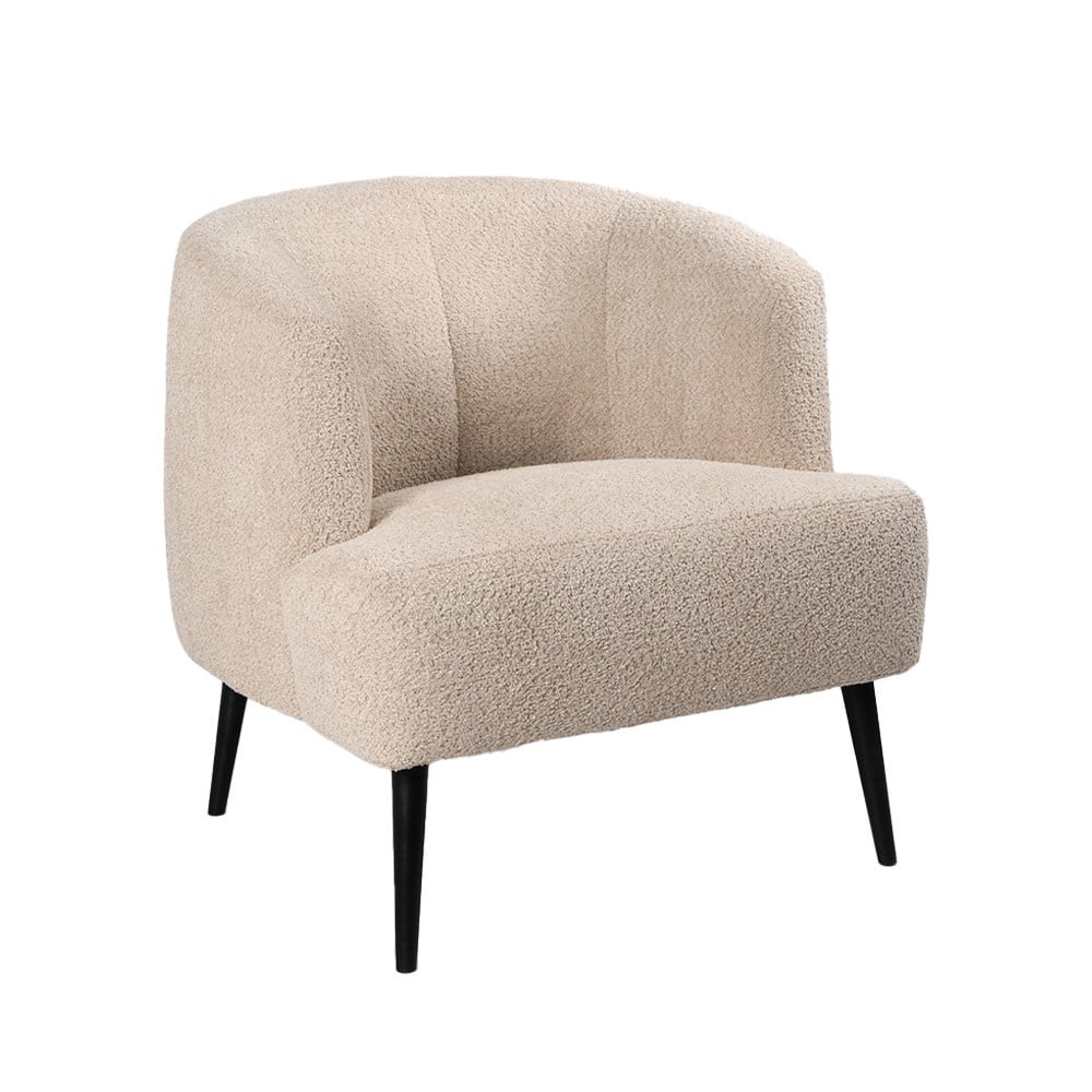 Fauteuil Nora | Bouclé | Leverbaar in Diverse Kleuren