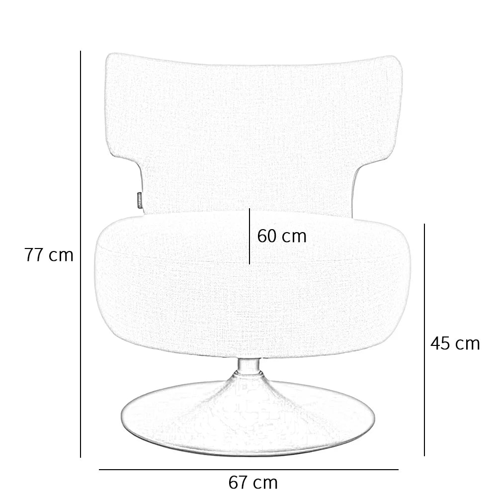 Fauteuil Metro | Draaibaar | Leverbaar in Diverse Kleuren