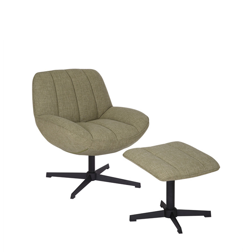 Fauteuil Santa + Hocker | Leverbaar in Diverse Kleuren