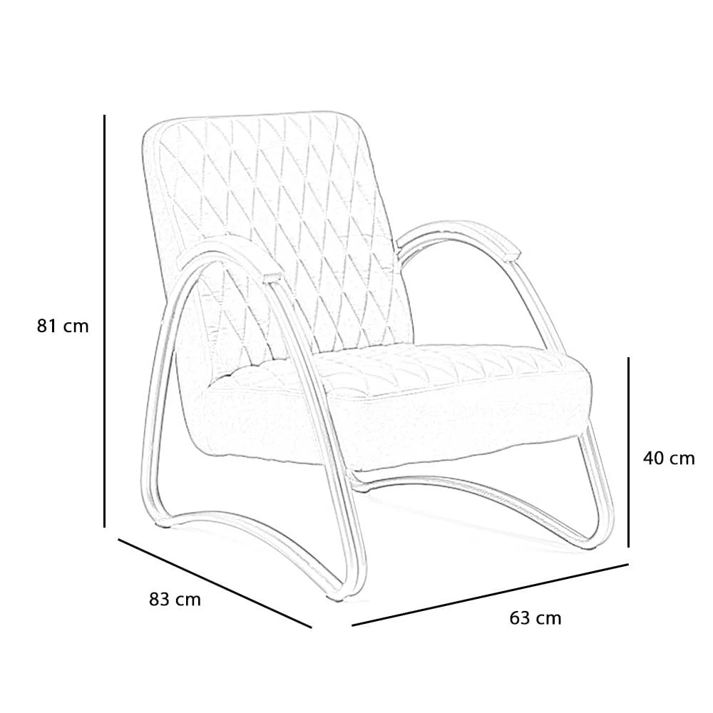 Fauteuil Ivy | Eco-Leder | Leverbaar in Diverse Kleuren