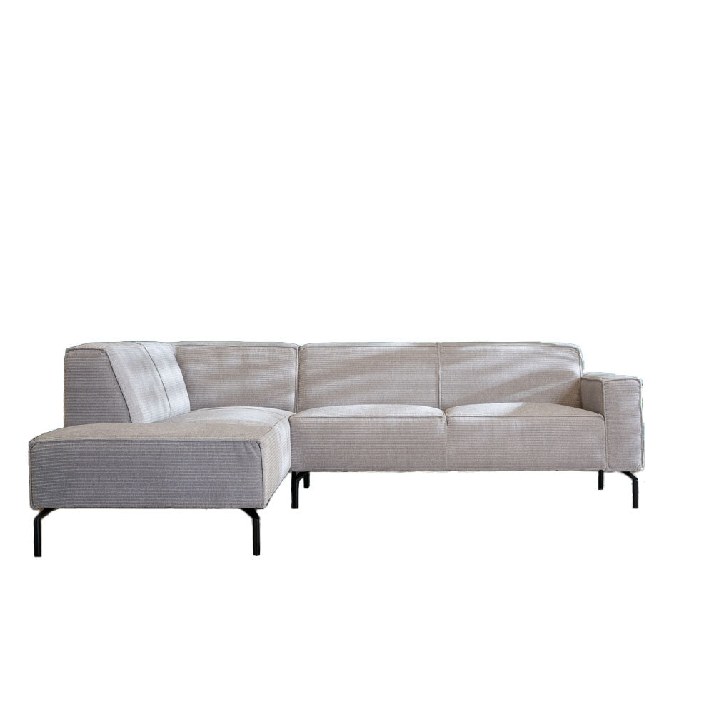 Loungebank Kansas | Hoekbank | Ribstof | Leverbaar in Diverse Kleuren