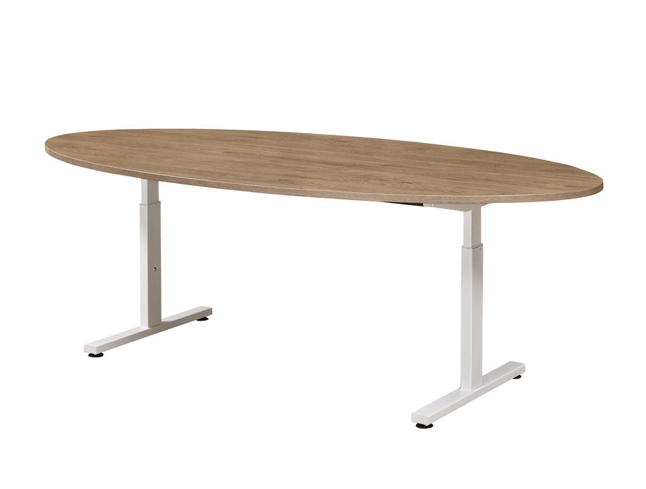 Vergadertafel Easy | Ellips | Hoogte verstelbaar | 220 x 110 cm