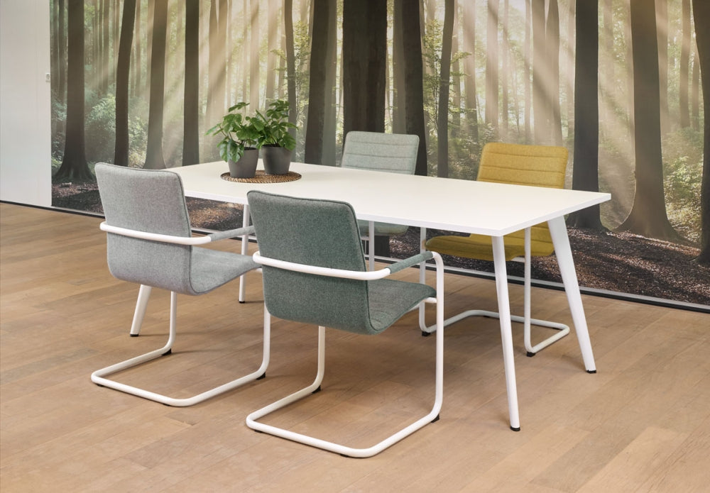 Vergadertafel Real | 200 x 100 cm | Leverbaar In Diverse Kleuren