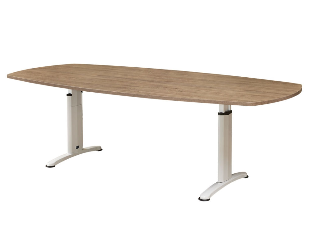 Vergadertafel Work | Deens Ovaal | Hoogte verstelbaar | 240 x 120 cm