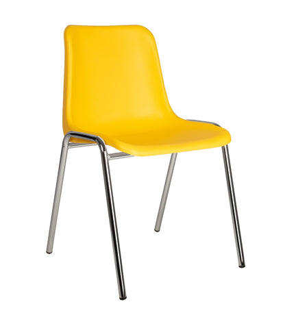 Kantinestoel type Sabine | Chroom Frame | Leverbaar in Diverse Kleuren