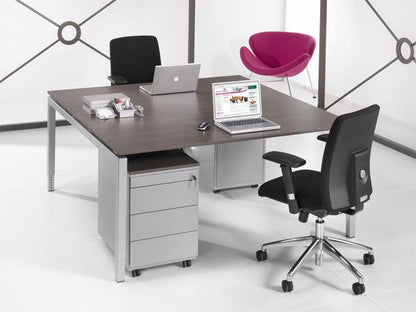 Vergadertafel Q-Bic | Bureau | Hoogte verstelbaar | 160 x 160 cm