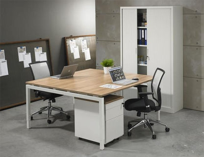 Vergadertafel Q-Bic | Bureau | Hoogte verstelbaar | 160 x 160 cm
