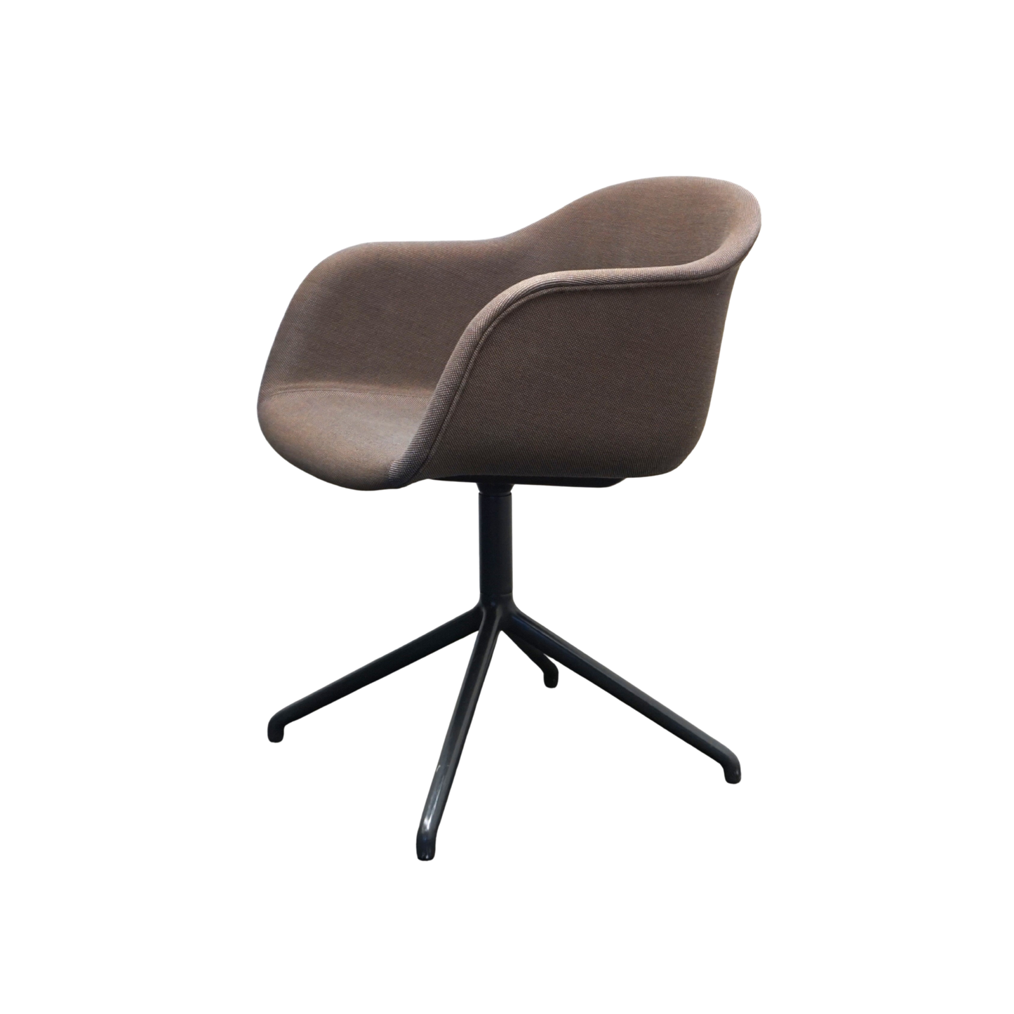 Muuto Fiber Vergaderstoelen | Bruin | Gemêleerd | Draaibaar