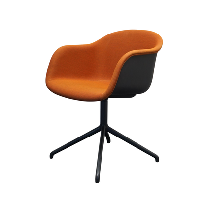 Muuto Fiber Vergaderstoelen | Oranje | Gemêleerd | Draaibaar