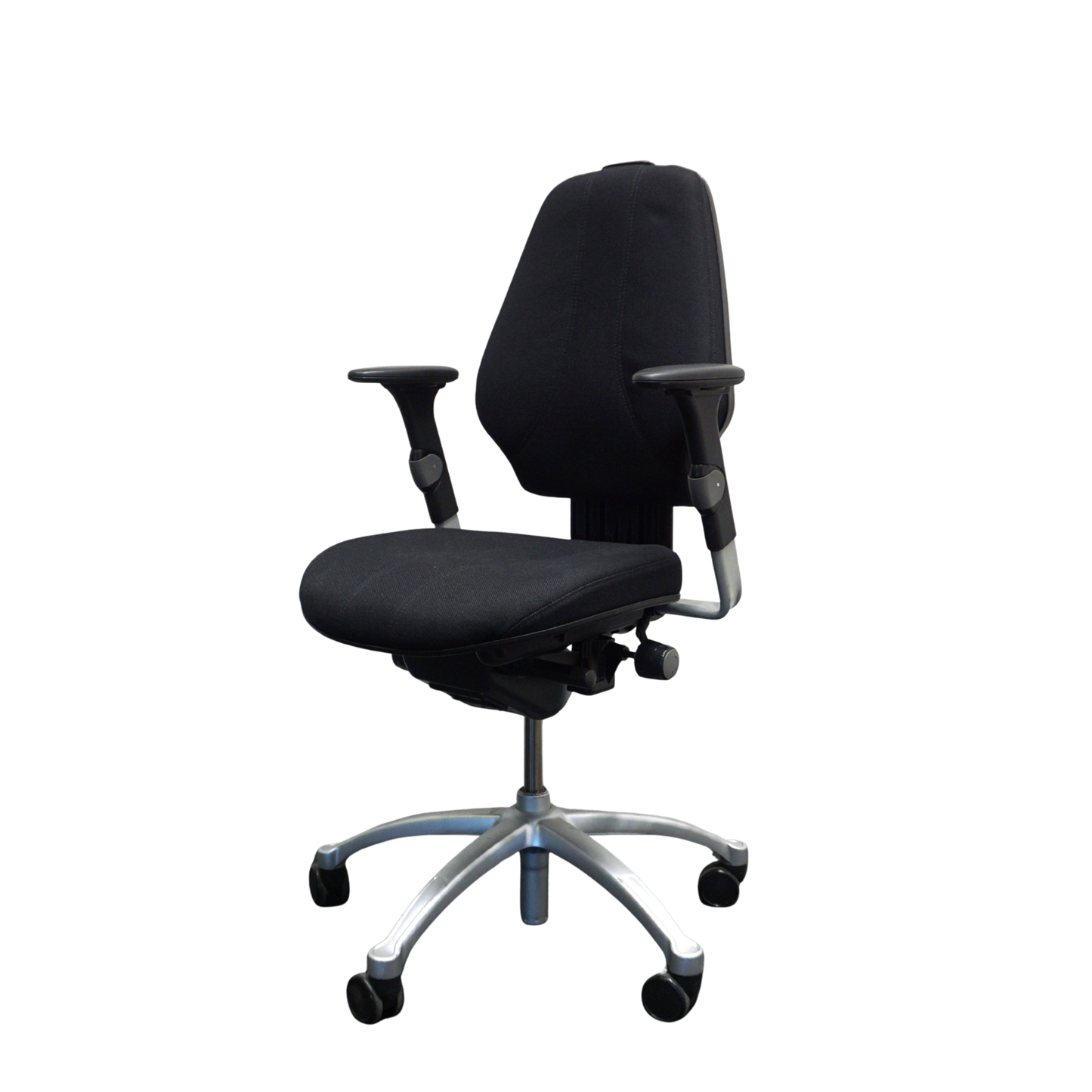 RH Logic 300 Bureaustoelen | Zwarte Stof | Ergonomisch