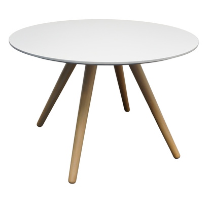Design Salontafel | Bijzettafel | ø 75 | hoogte 50 cm | Wit
