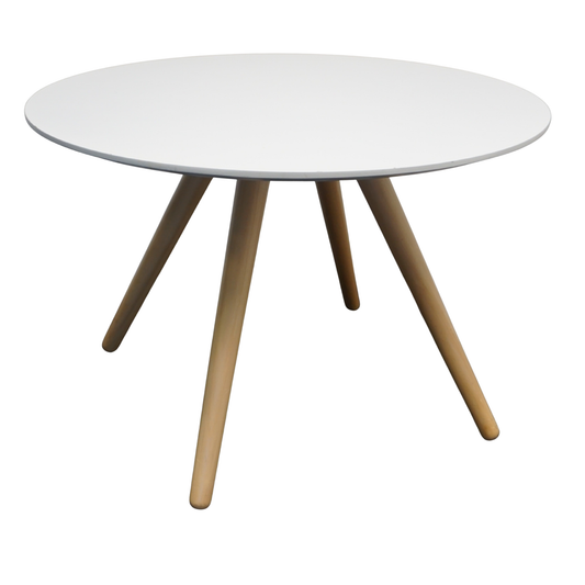 Design Salontafel | Bijzettafel | ø 75 | hoogte 50 cm | Wit