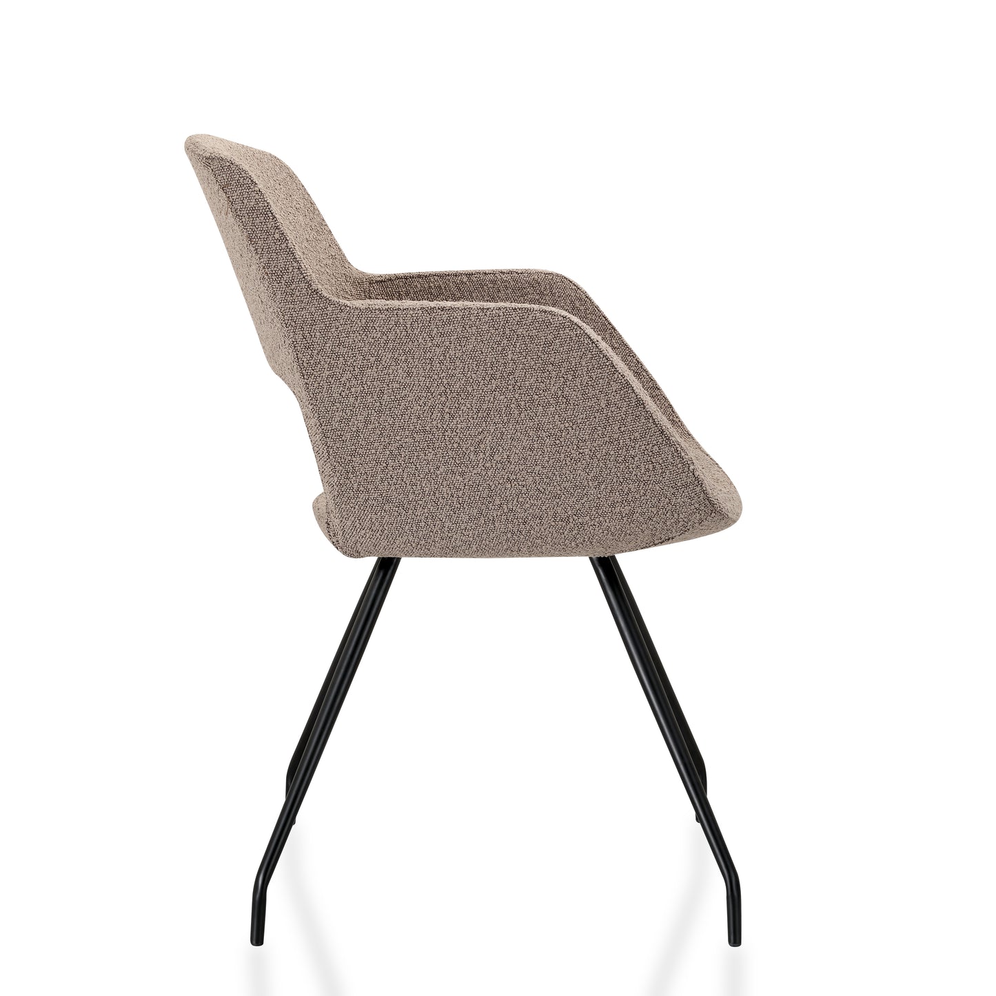 Vergaderstoel WPD 614 | Bouclé Stof | Leverbaar In Diverse Kleuren