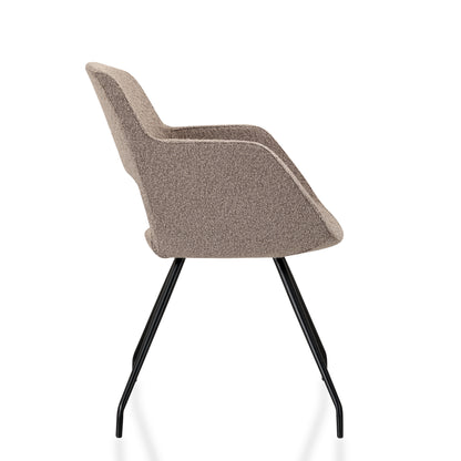 Vergaderstoel WPD 614 | Bouclé Stof | Leverbaar In Diverse Kleuren