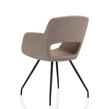 Vergaderstoel WPD 614 | Bouclé Stof | Leverbaar In Diverse Kleuren