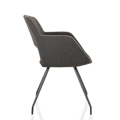 Vergaderstoel WPD 614 | Bouclé Stof | Leverbaar In Diverse Kleuren