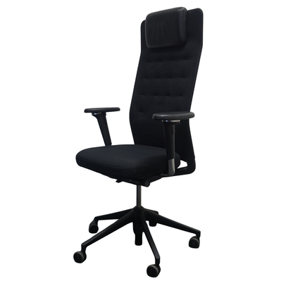 Vitra ID Trim L Bureaustoel | Zwart / Zwart