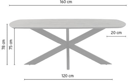 Design Tafel Milaan | Diverse Afmetingen en Kleuren