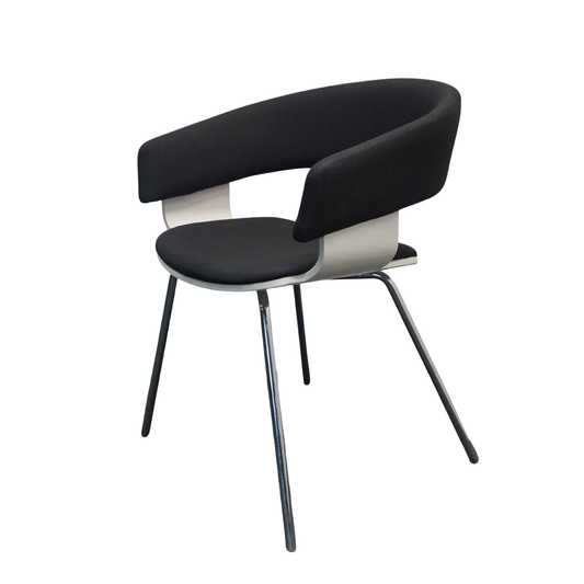 Allermuir A580 Mollie Design Stoel | Zwart / Wit
