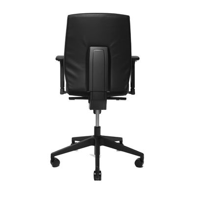 Bureaustoel WPD Basic Semi-Leer | Zwart | EN1335