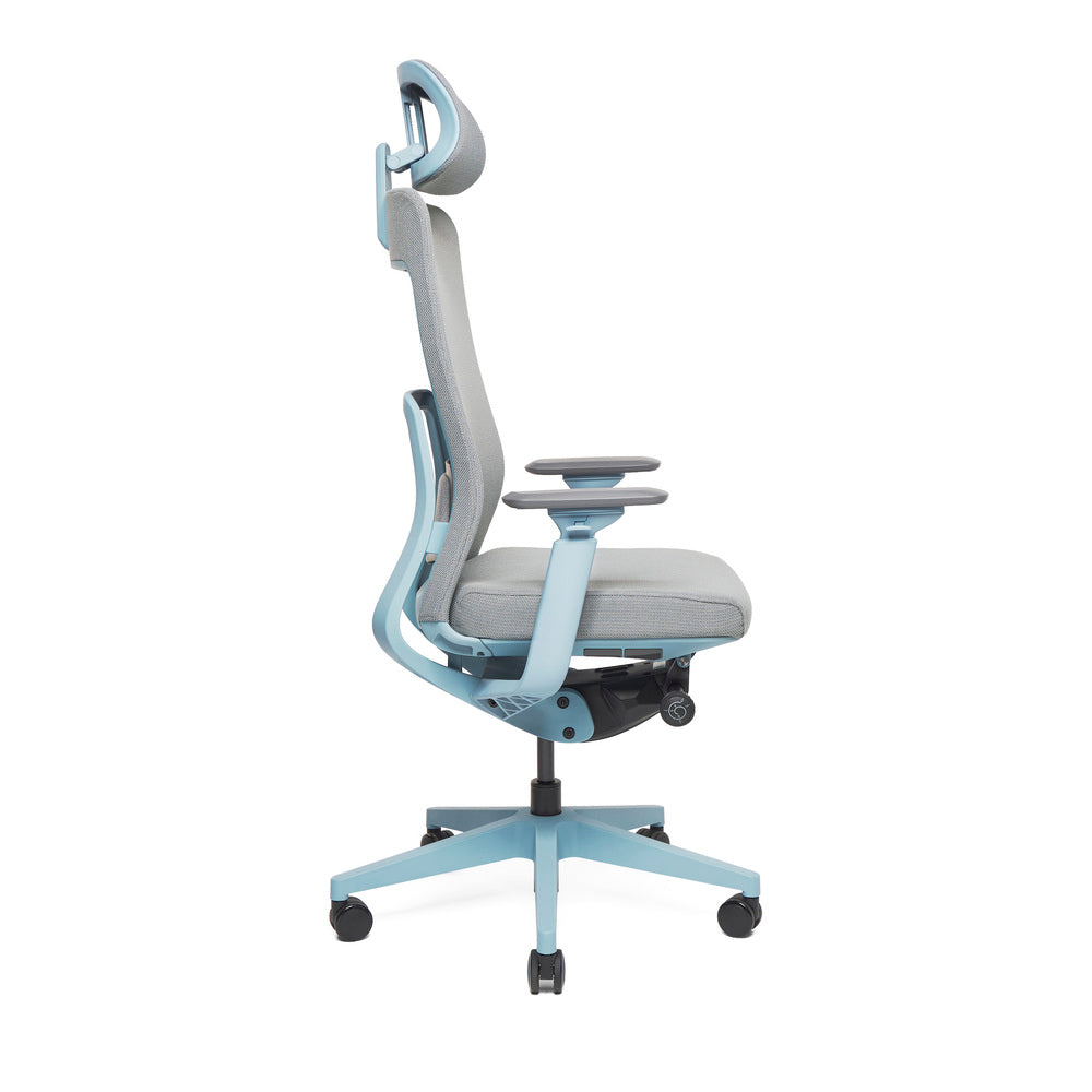 Bureaustoel WPD Cara Hoofdsteun | Blauw | EN1335