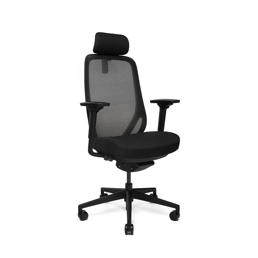 Bureaustoel WPD Glory Hoofdsteun | Zwart | EN1335
