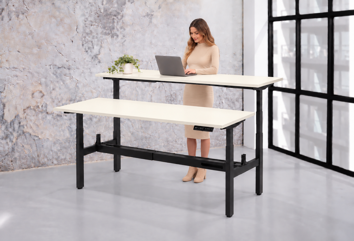 Zit-Sta Duo Bureau Elektrisch WPD | 140x80 cm