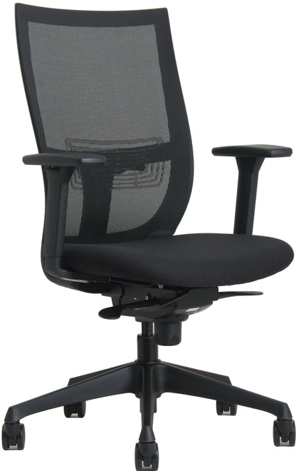 Curve bureaustoel | netrug | NEN EN1335
