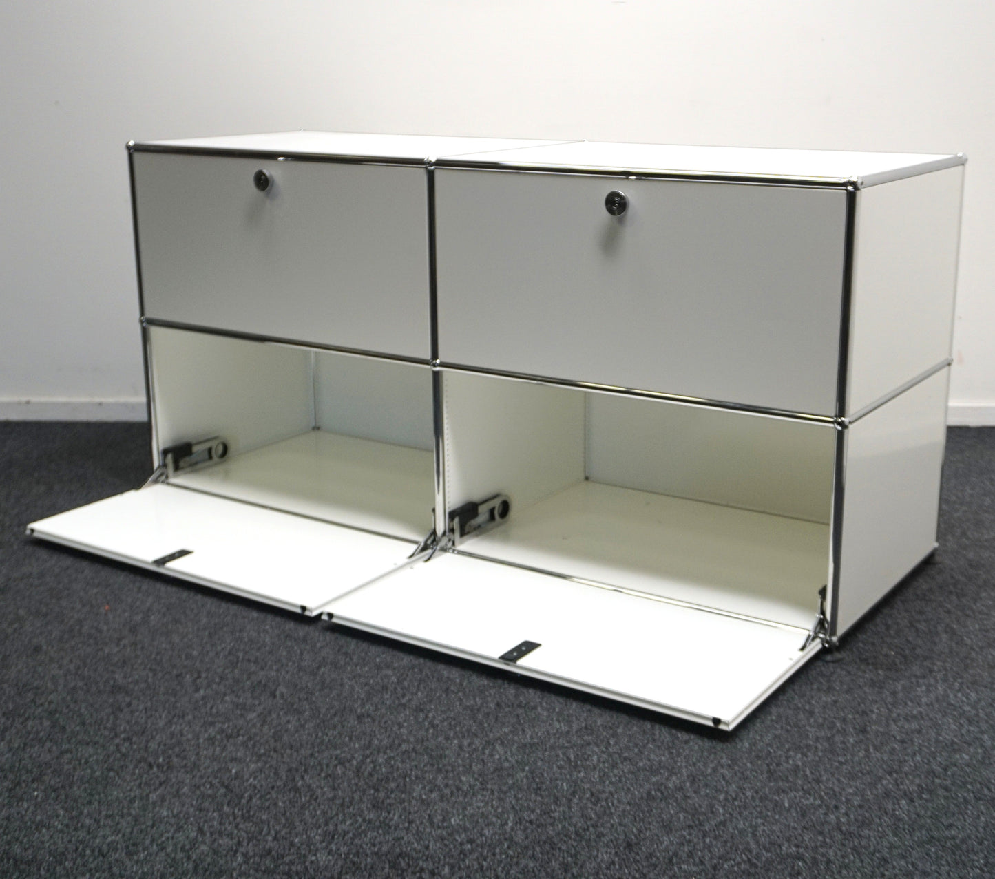 USM Haller Design Kast | Wit | Dressoir | 75 x 152 x 52 cm