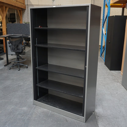 Ahrend Roldeurkast | Archiefkast | 195 x 120 x 45 cm | Zilvergrijs / Zwart