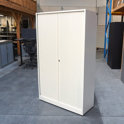 Ahrend Roldeurkast | Archiefkast | 195 x 120 x 45 cm | Wit | Metalen deuren
