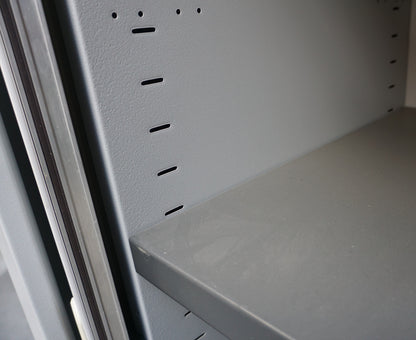 Roldeurkast | Archiefkast | 198 x 80 x 45 cm | Lichtgrijs