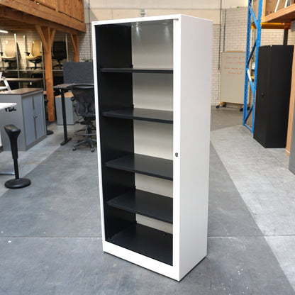 Ahrend Roldeurkast | Archiefkast | 195 x 80 x 45 cm | Wit | Kunststof Deuren