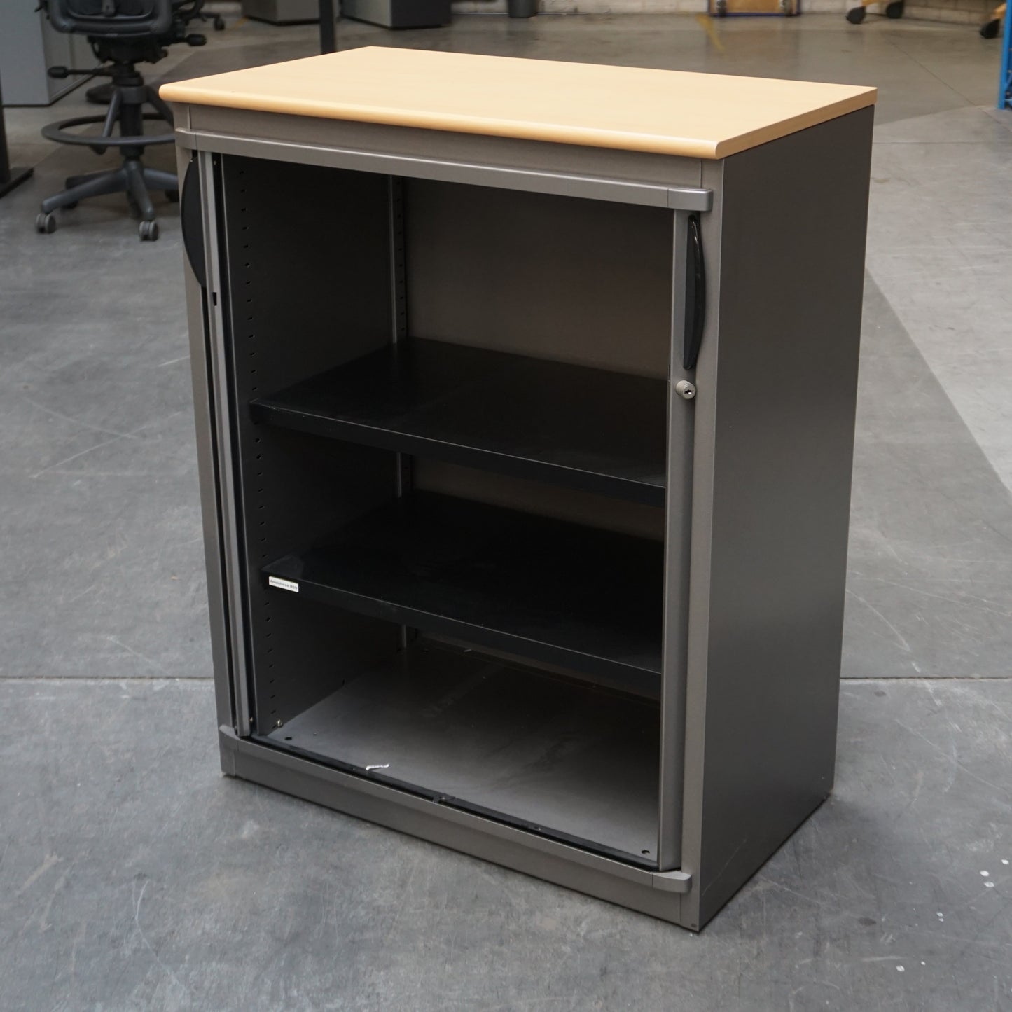 Steelcase Roldeurkast | Archiefkast | 101 x 80 x 45 cm | Grijs