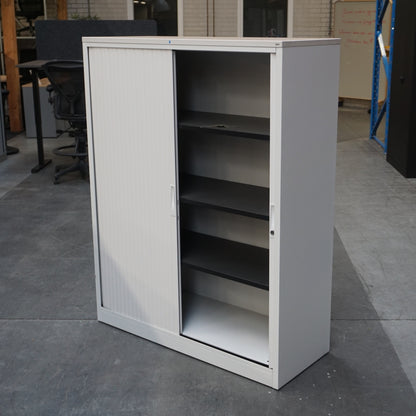 TDS Roldeurkast | Archiefkast | 153 x 120 x 46,5 cm | Wit