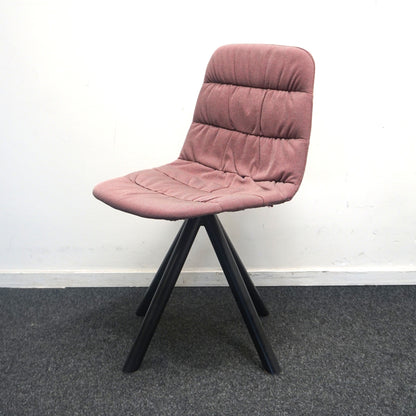 Viccarbe Maarten Soft Upholstery Design Stoel | Roze Gemeleerd