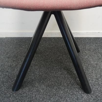 Viccarbe Maarten Soft Upholstery Design Stoel | Roze Gemeleerd