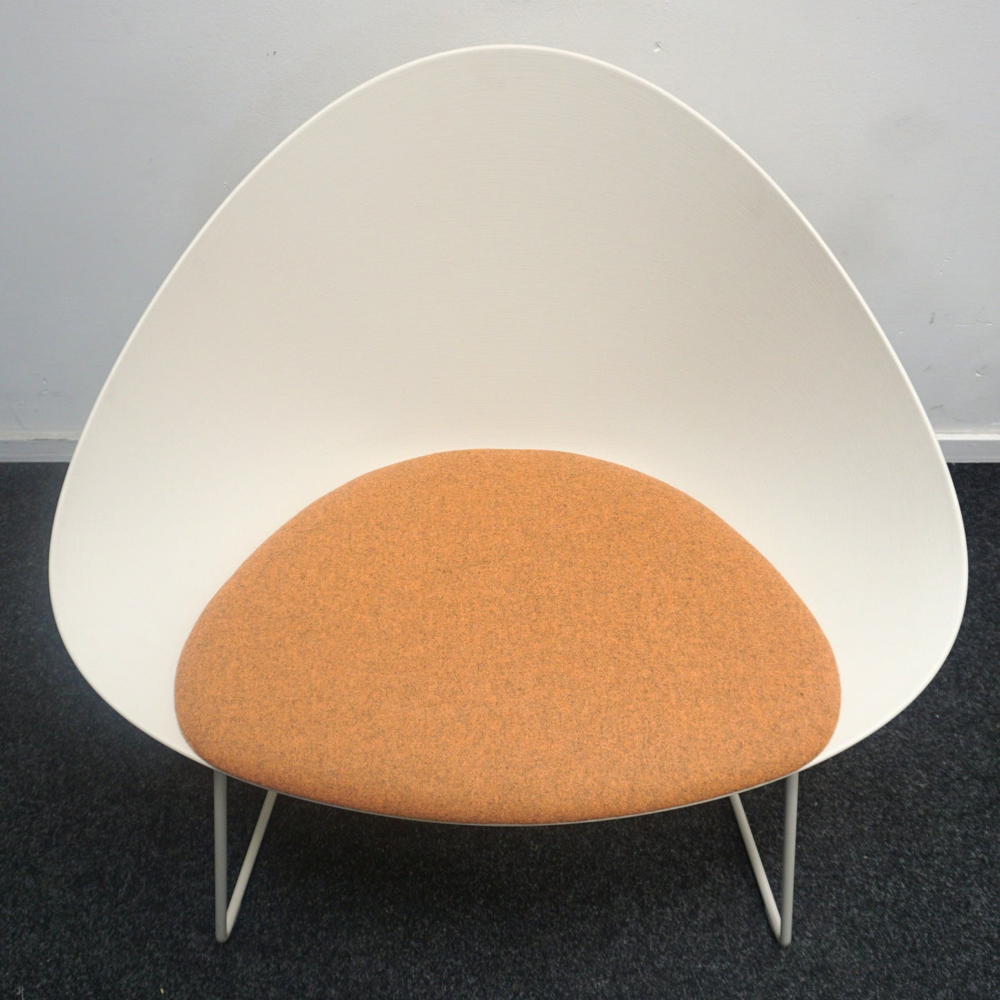 Arper Adell Lounge Chair Design Fauteuil | Beige / Oranje