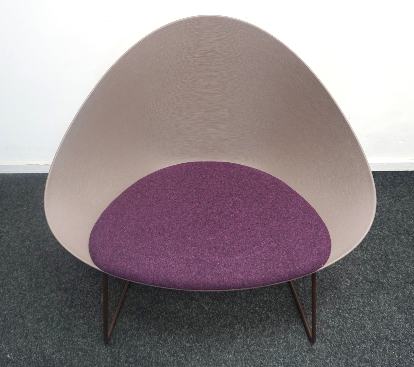 Arper Adell Lounge Chair Design Fauteuil | Bruin / Paars