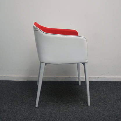 Pedrali Laja 885 Design Stoel | Wit / Rood