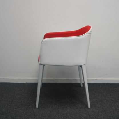 Pedrali Laja 885 Design Stoel | Wit / Rood