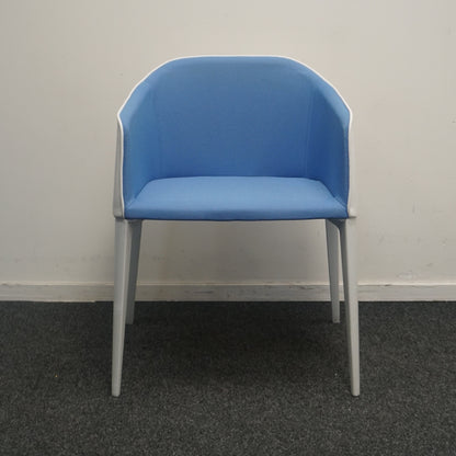 Pedrali Laja 885 Design Stoel | Wit / Blauw