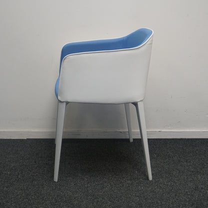 Pedrali Laja 885 Design Stoel | Wit / Blauw