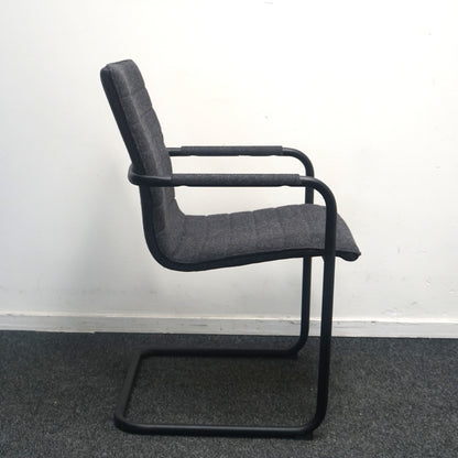 WPD Vergaderstoel | Donkergrijs | Slede Frame