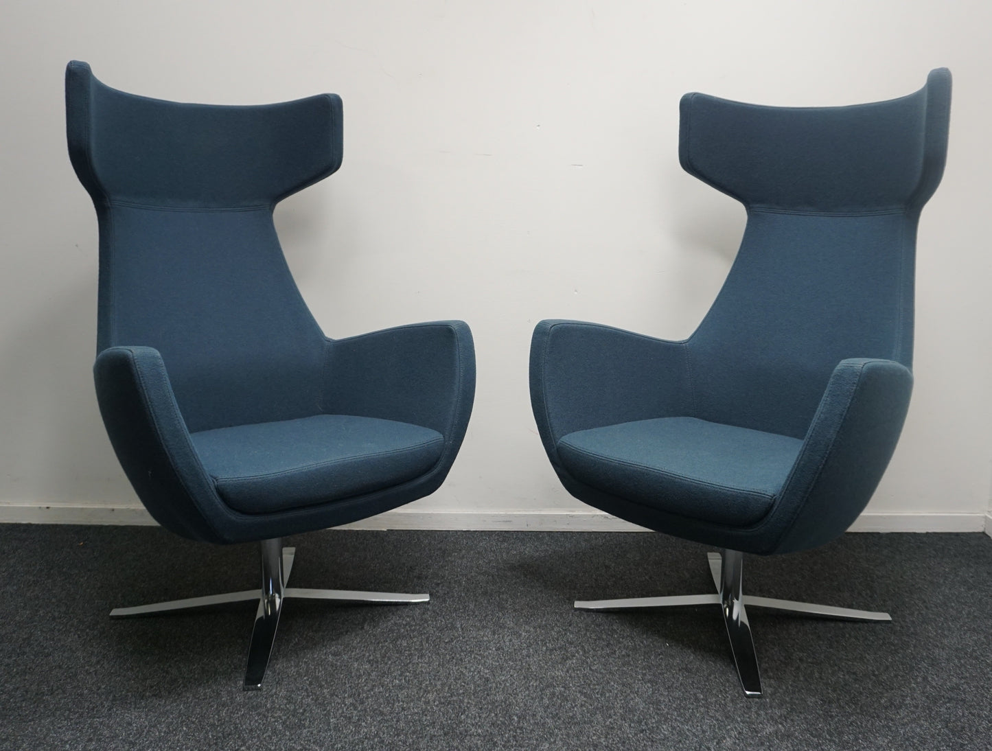 Ahrend Design Fauteuil | Draaibaar | Petrol Blauw