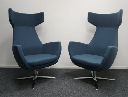 Ahrend Design Fauteuil | Draaibaar | Petrol Blauw