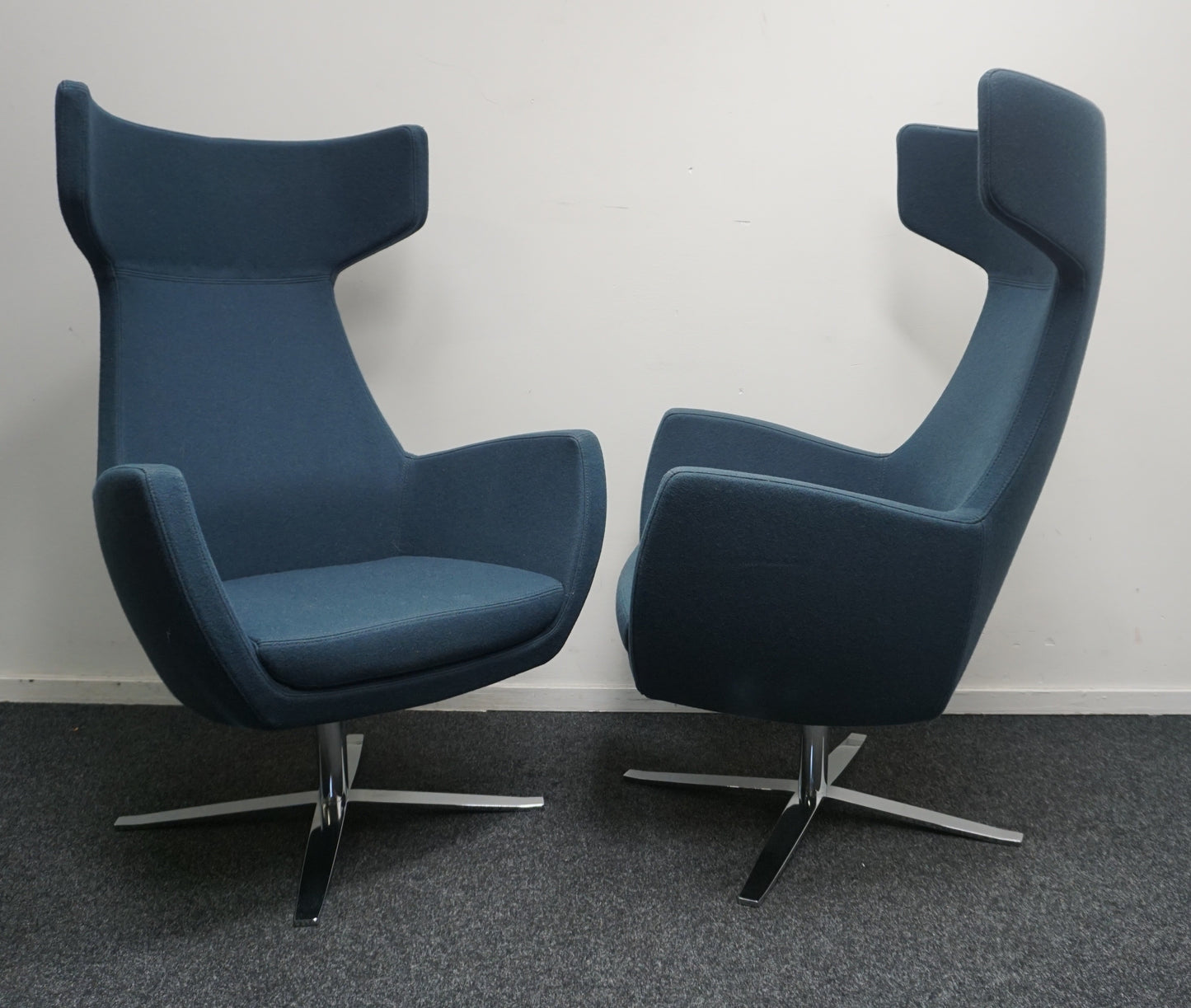 Ahrend Design Fauteuil | Draaibaar | Petrol Blauw