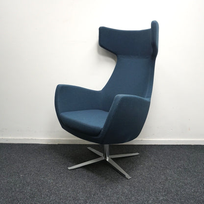 Ahrend Design Fauteuil | Draaibaar | Petrol Blauw