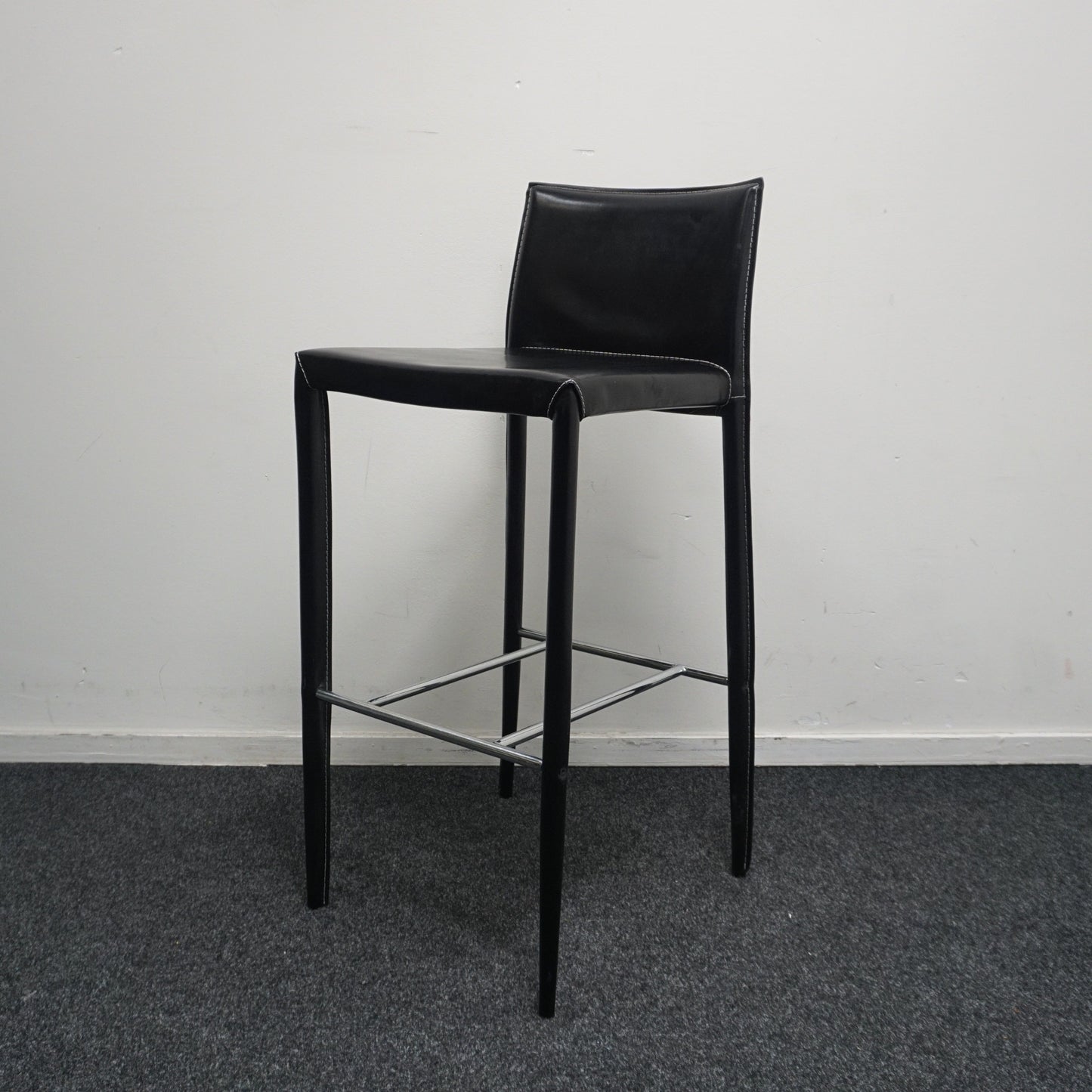 Bontempi Linda Barkruk | Leer | Metaal | Zithoogte 77 cm