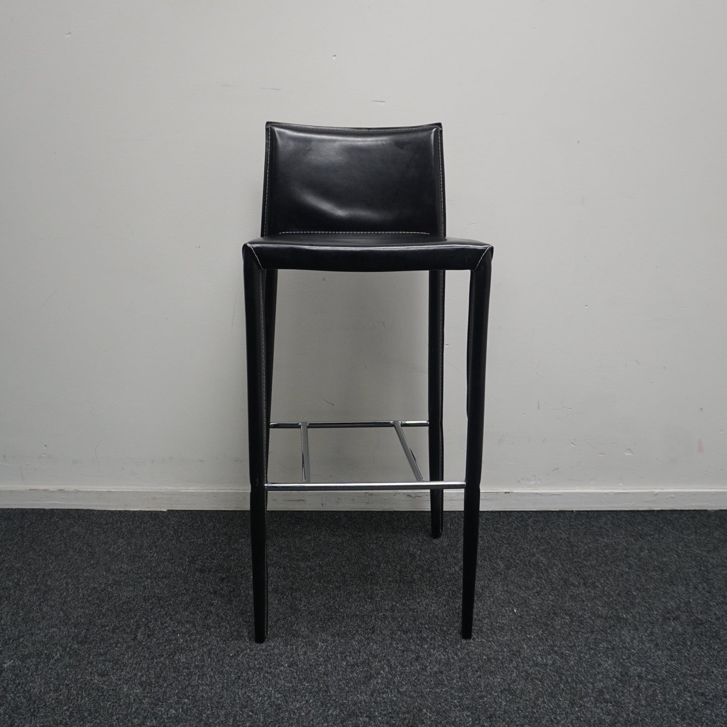 Bontempi Linda Barkruk | Leer | Metaal | Zithoogte 77 cm